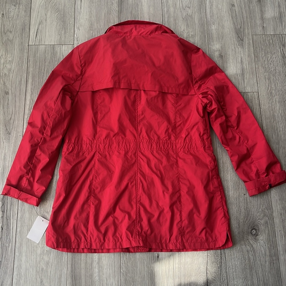 Packable Hooded Water-Resistant Anorak Coat - Picture 2 of 6